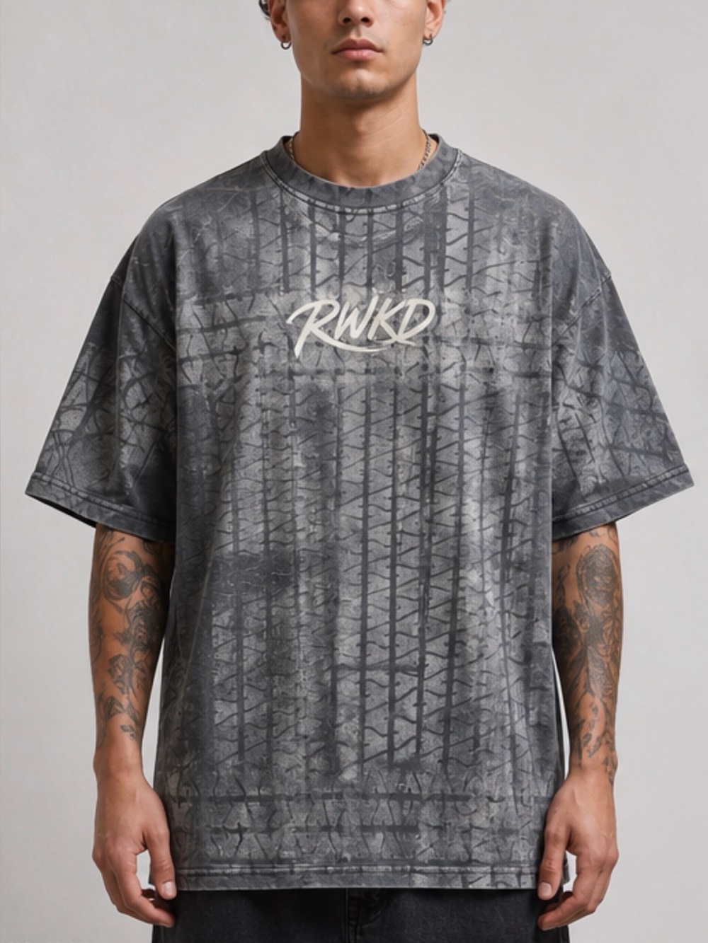 Reworked Upcycled Oversized T-Shirt Mens Size Large Custom Made Bleach 1 Of 1
